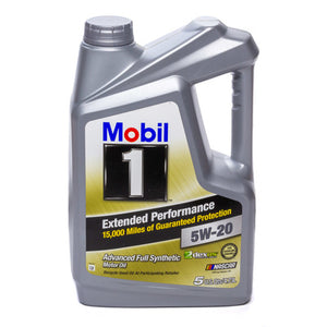 Mobil 1 5W20 EP Oil 5 Qt Bottle
