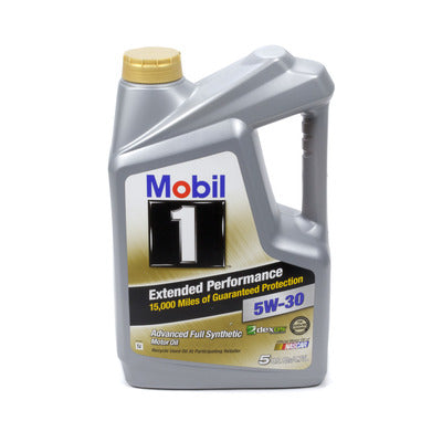 Mobil 1 5W30 Extended Performance Oil 5 Quart Bottle
