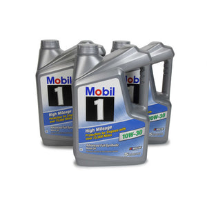 Mobil 1 10W30 High Mileage Oil 5 Qt Bottle Case of 3 (5 qt jugs)