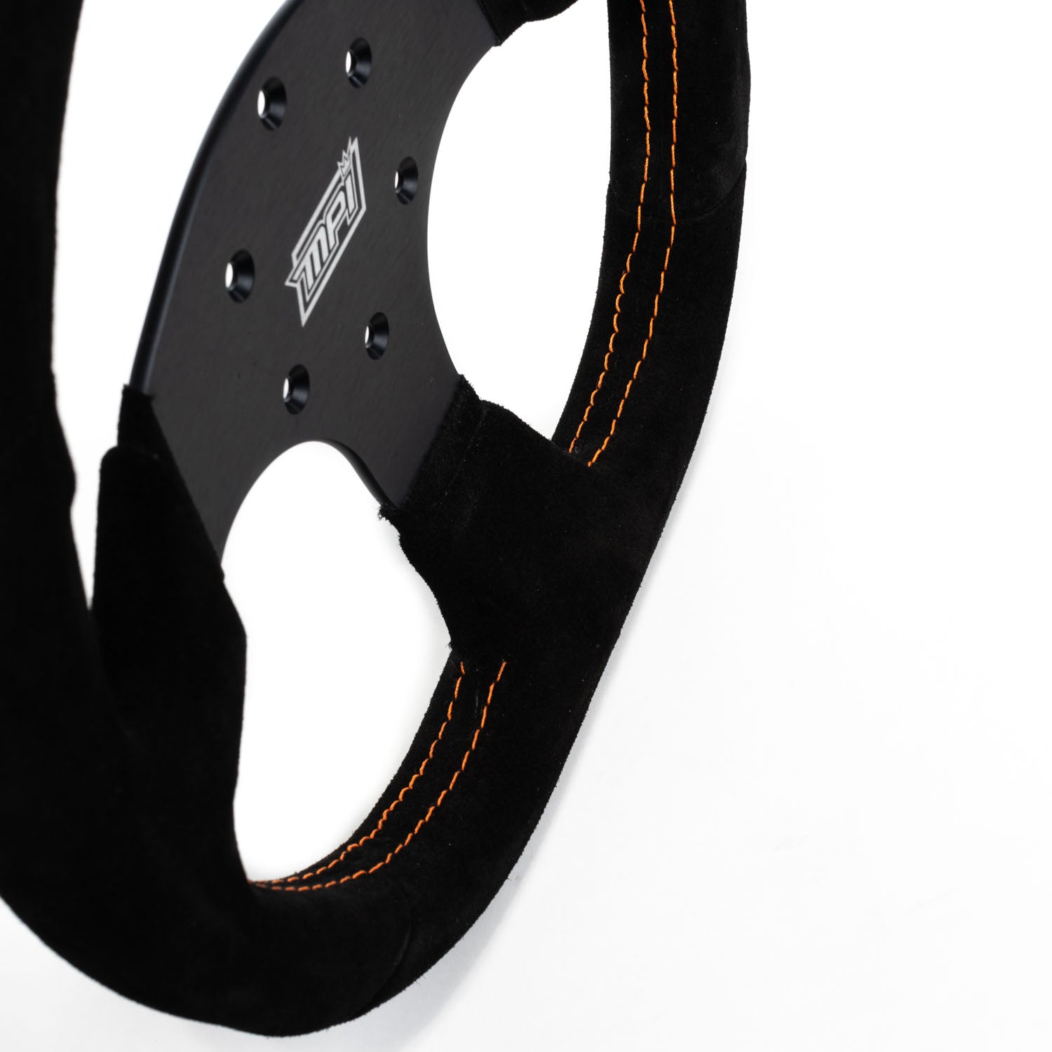 MPI Touring Steering Wheel 13-inch (Black Suede with Orange Marker)