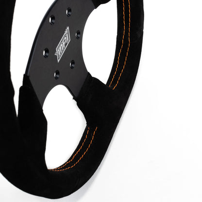 MPI Touring Steering Wheel 13-inch (Black Suede with Orange Marker)
