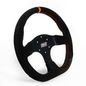 MPI Touring Steering Wheel 13-inch (Black Suede with Orange Marker)