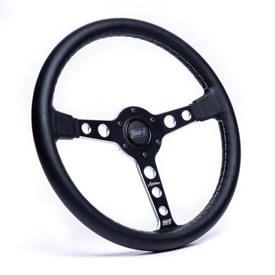 MPI Autodromo 1970 Steering Wheel - Black Machined Spoke MPI-ATDR-70BSPM