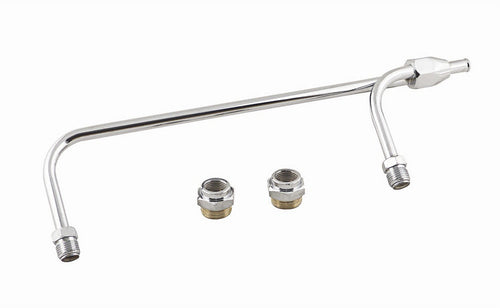 Mr. Gasket Carburetor Fuel Line Chrome Gas Line Kit 1552