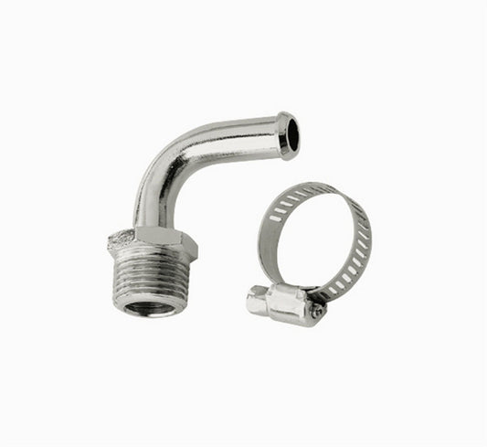 Mr. Gasket Fitting Adapter 90-Degree 3/8" NPT 2970G