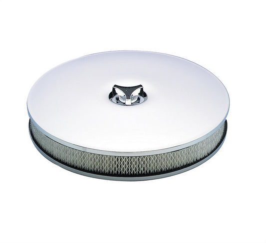 Mr. Gasket Low Rider Air Cleaner Assembly 14" Chrome 4338