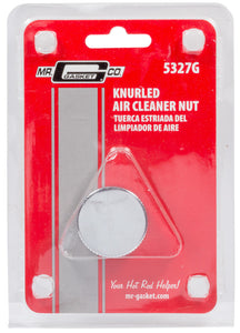 Mr. Gasket Air Cleaner Nut - Chrome Steel Knurl 1/4-20 5327G