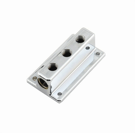 Mr. Gasket Fuel Block 3-Hole 6151MRG