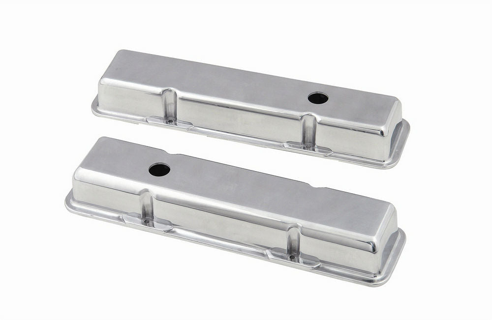 Mr. Gasket Valve Cover Short w/Baffle SBC 6850