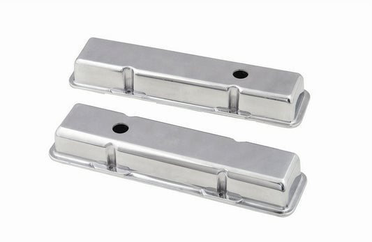 Mr. Gasket Valve Cover Short w/Baffle SBC 6850