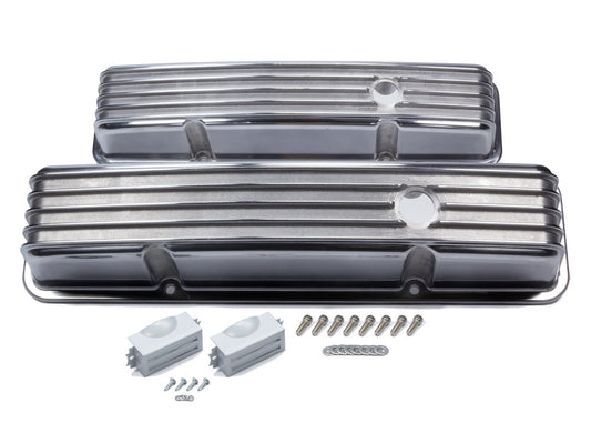 Mr. Gasket Valve Cover Set Finned Style SBC 6855G