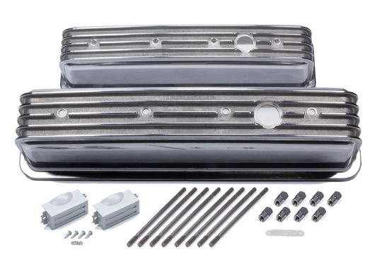 Mr. Gasket Valve Cover Set Finned Style SBC 6856G
