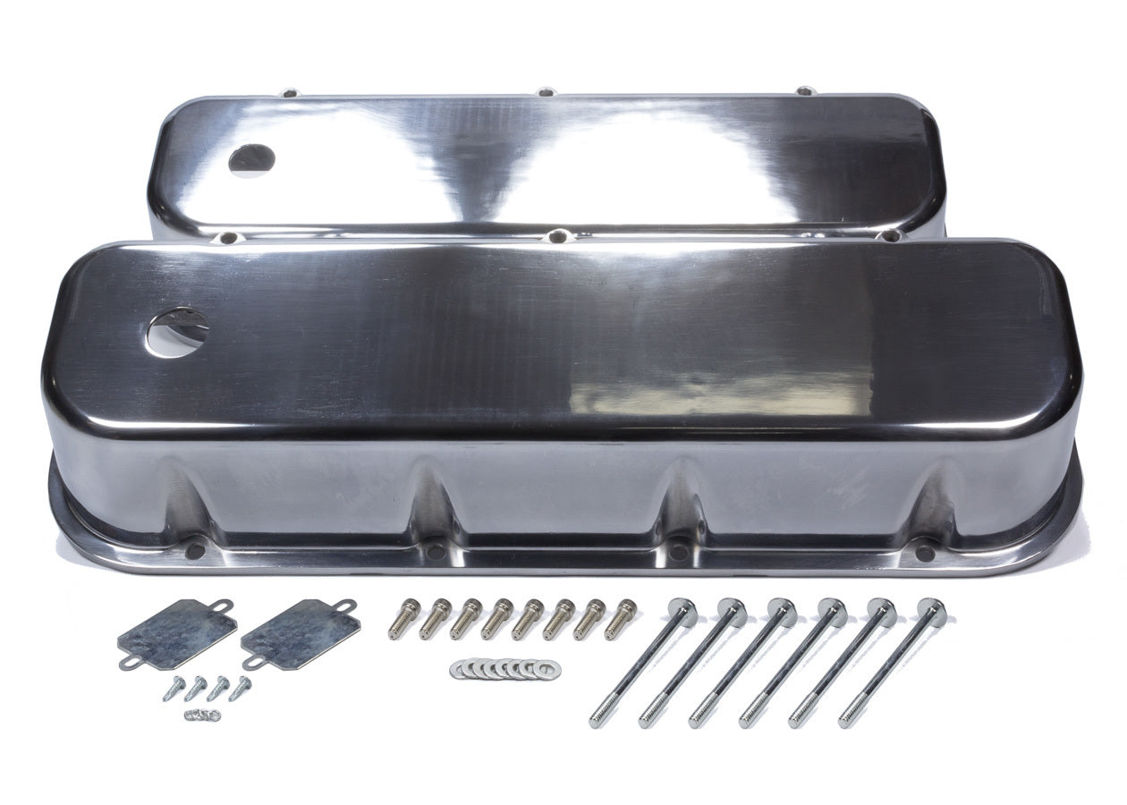 Mr. Gasket Valve Cover Set Tall w/Hole BBC 6858G