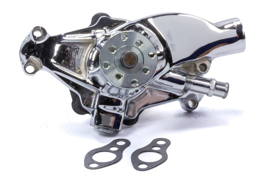 Mr. Gasket Water Pump SBC Short, Chrome Finish 70108CG