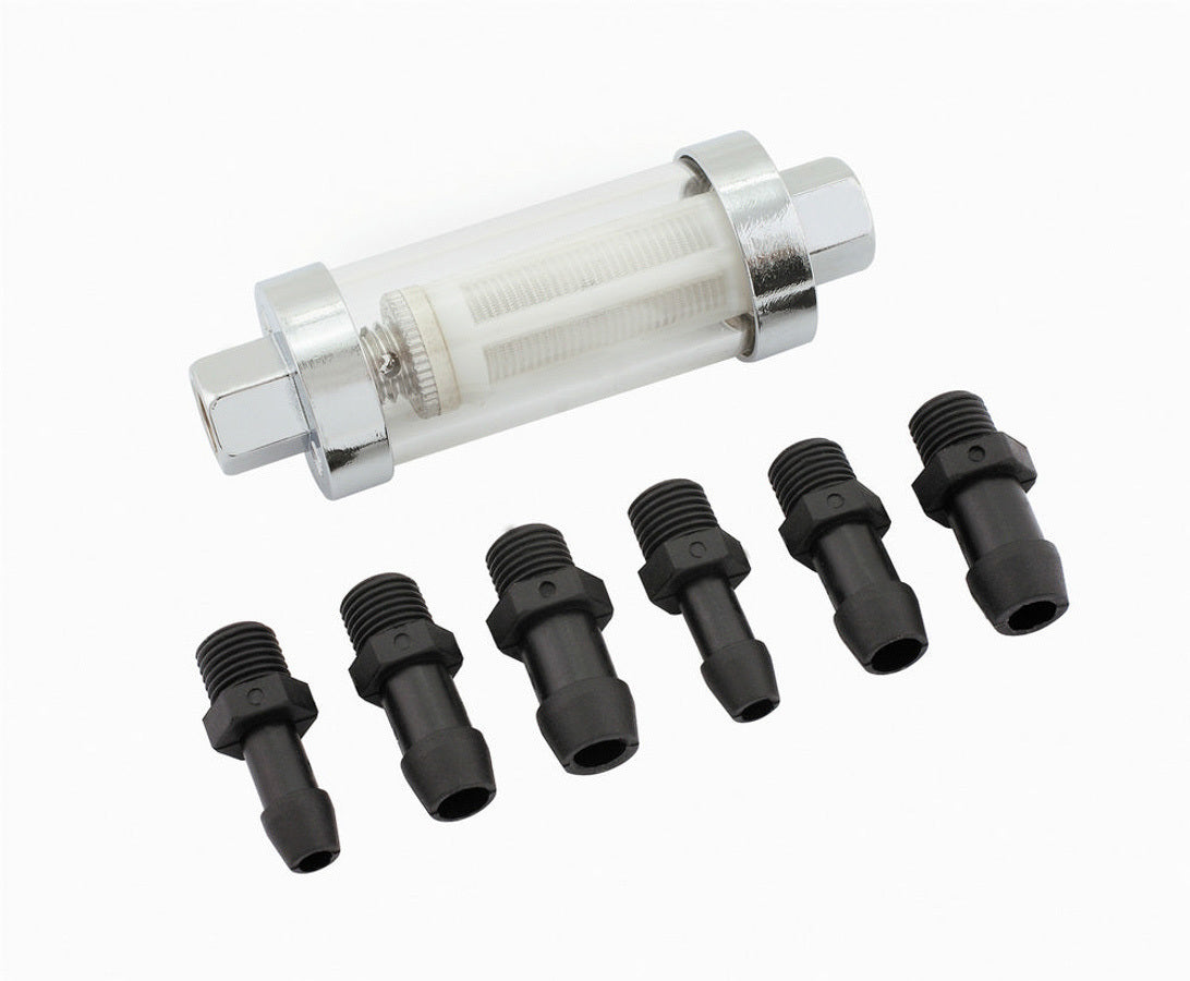Mr. Gasket Fuel Filter Clear View Universal 9706