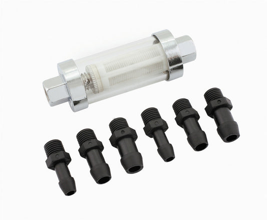 Mr. Gasket Fuel Filter Clear View Universal 9706