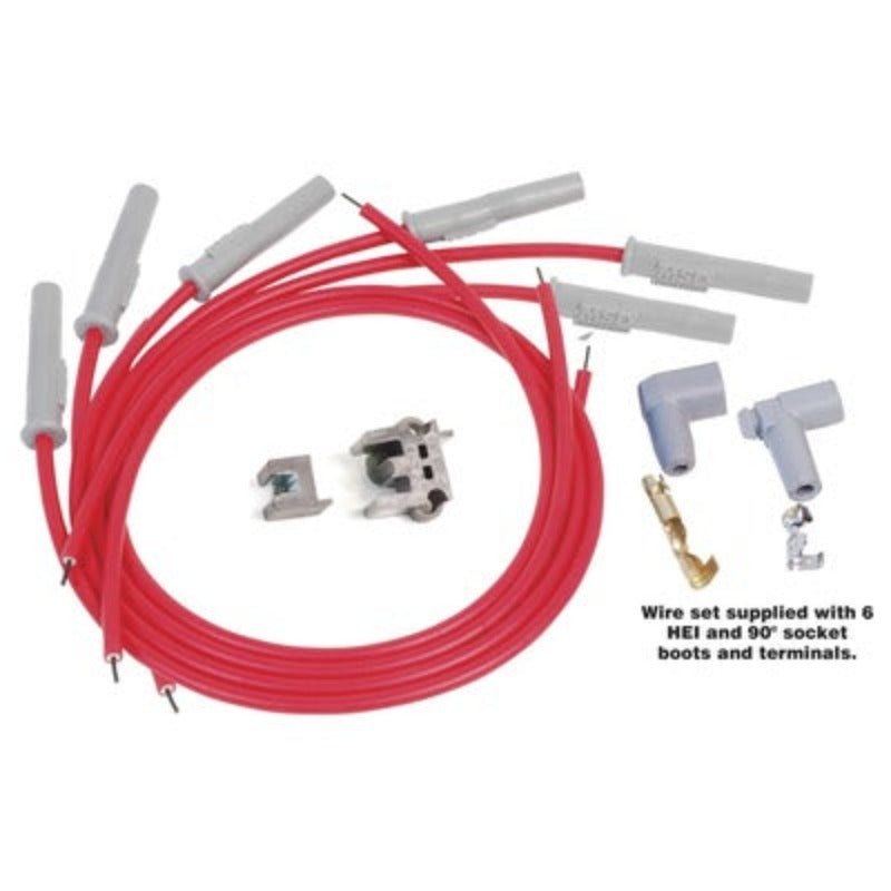 MSD 8.5mm Spark Plug Wire Set - Red 31179