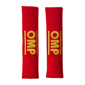 OMP Harness Pads for 3" Belts - Red