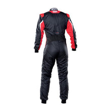 OMP Tecnica Evo Race Suit - Black/Red (back)