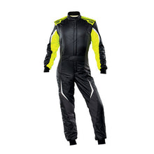 OMP Tecnica Evo Race Suit - Black/Fluo Yellow