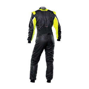 OMP Tecnica Evo Race Suit - Black/Yellow