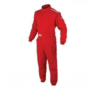 OMP OS 10 Single Layer Race Suit - Red