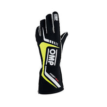 OMP First EVO Gloves - Black/Yellow