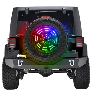 Oracle LED Illuminated Spare Tire Wheel Ring Brake Light for 18+ Jeep JL - ColorSHIFT