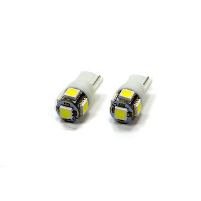 Oracle T10 5 LED SMD Light Bulbs (Pair) - White