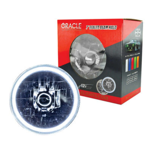 ORACLE Lighting Pre-Installed Lights 7 IN. Sealed Beam - White Halo