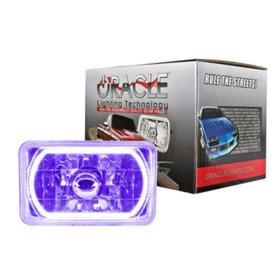 Oracle Lighting Pre-Installed Lights 4"x6" Sealed Beam - UV/Purple Halo