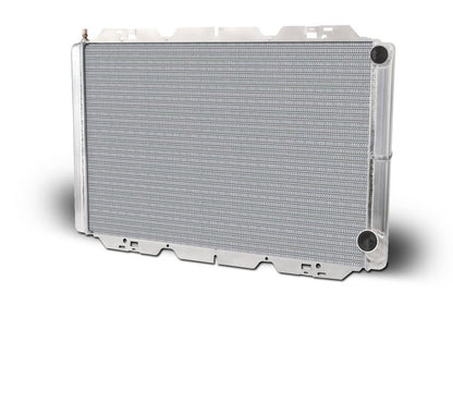 AFCO Racing Aluminum Radiator Circle Track 31 In Double Pass Chevy 1.5 In Inlet 80120N