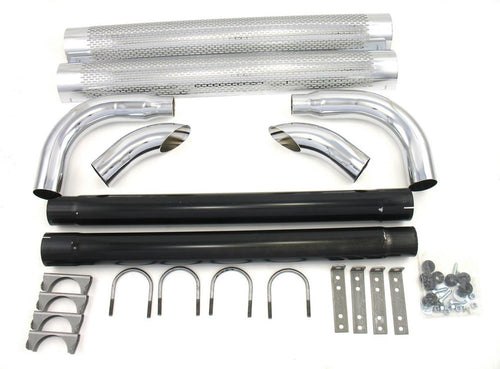 Patriot Exhaust Chrome Side Pipes - 80