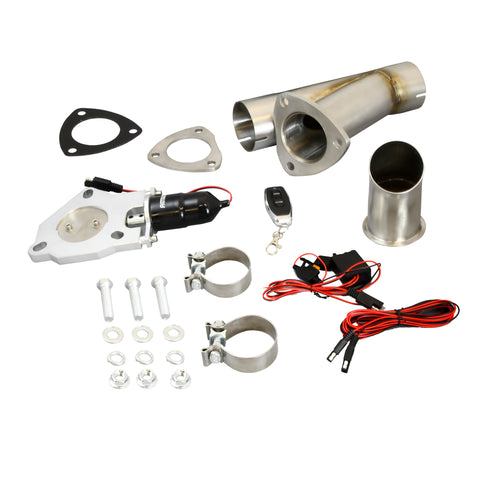 Patriot Exhaust Electric Cut-Out Single System w/Remote 2.5