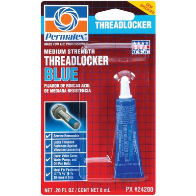 Permatex Medium Strength Threadlocker Blue - 6 ml Tube