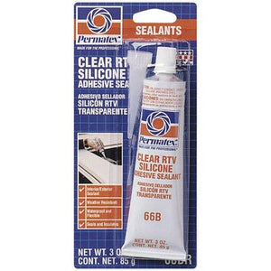 Permatex Clear RTV Silicone Adhesive Sealant