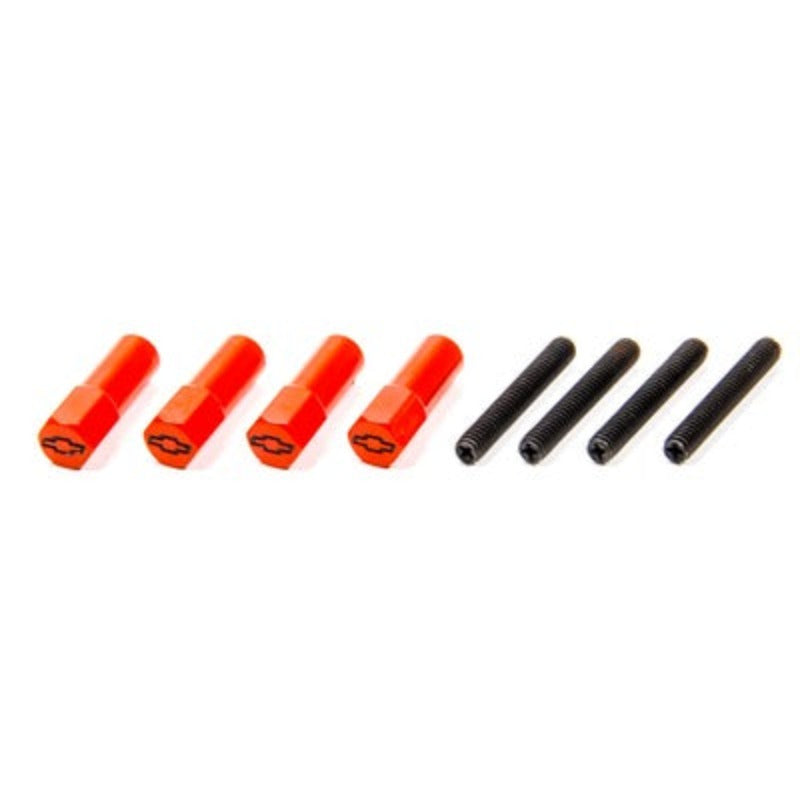 Valve Covers Nuts Chevy Orange 4-pc