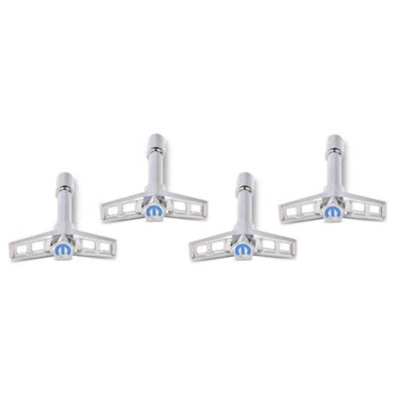 Mopar Valve Covers Wing Nuts Chrome Blue Emblem