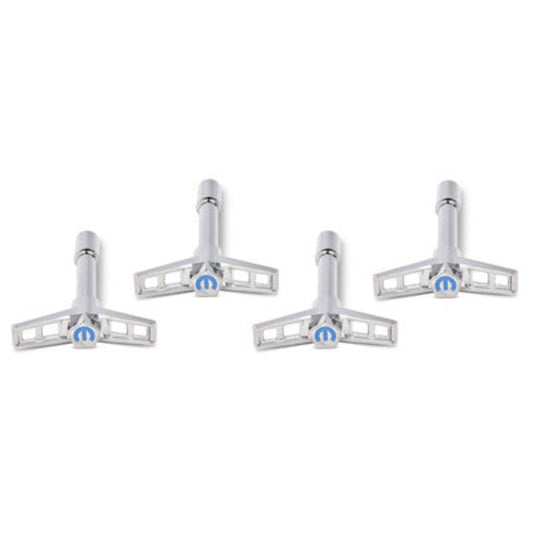 Mopar Valve Covers Wing Nuts Chrome Blue Emblem