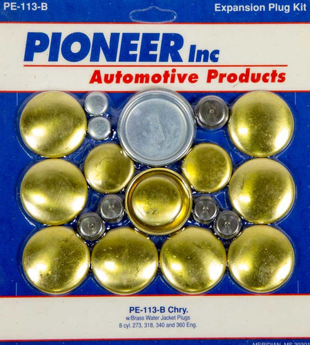 Pioneer 318 Dodge Freeze Plug Kit - Brass PE-113-B