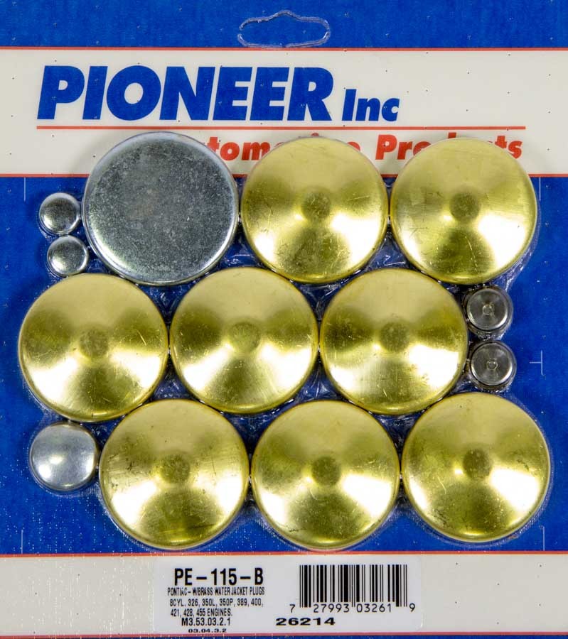 Pioneer 350 Pontiac Freeze Plug Kit - Brass PE-115-B