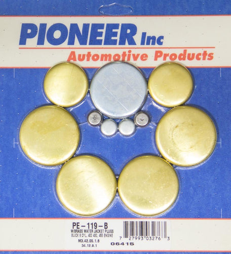 Pioneer Buick 400-455 Freeze Plug Kit - Brass PE-119-B