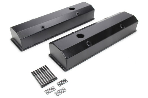 PRW Billet Rail Valve Covers - SBC Tall Black 4035007