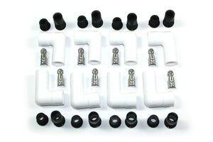 PerTronix Ceramic Spark Plug Boot Kit 90-Degree (8pk White) 8501HT-8