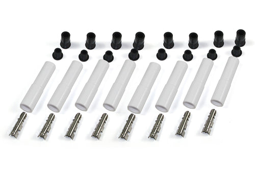 PerTronix Ceramic Spark Plug Boot Kit Straight (8pk White) 8502HT-8