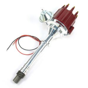 PerTronix SBC/BBC Billet Distributor w/Red Cap & Male Tower D100711