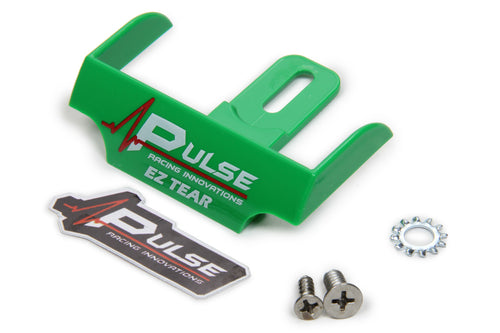 Pulse Racing EZ Tear Shield Mounted Green EZTS101GR