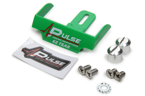 Pulse Racing EZ Tear Green w/Silver Tear Off Post EZTS102GRP