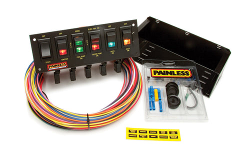 Painless Performance 6 Switch Rocker Circuit Breaker Panel 50305