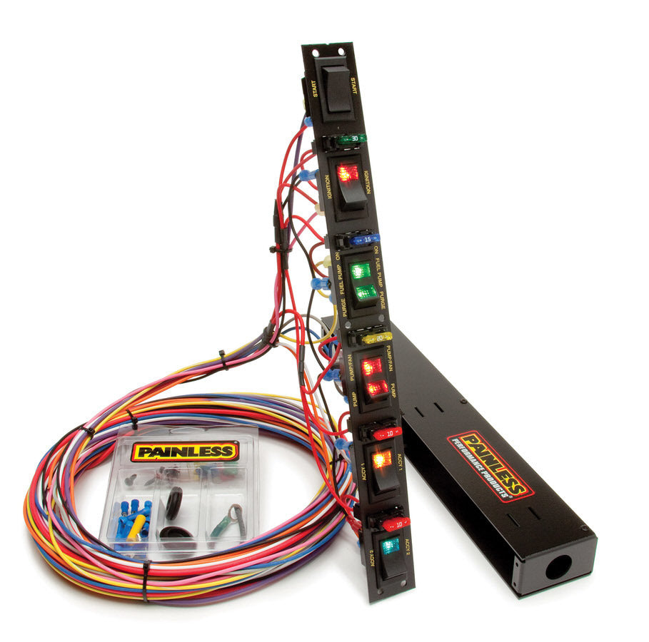 Painless Performance Vertical 6-Switch Panel 50506 Painless Performance Vertical 6-Switch Panel 50506